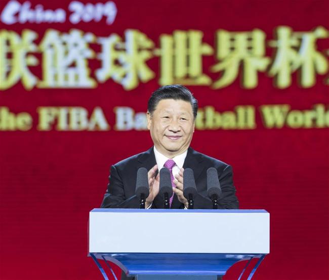 Peking: Si prisustvovao ceremoniji otvaranja Svetskog prvenstva u košarci 2019._fororder_Xi 2